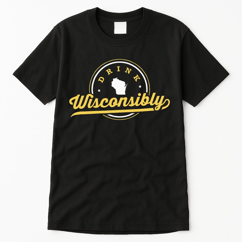 Wisconsin Drinking Alcoholic Wisconsinites Funny Beer Lover Tall T-Shirt