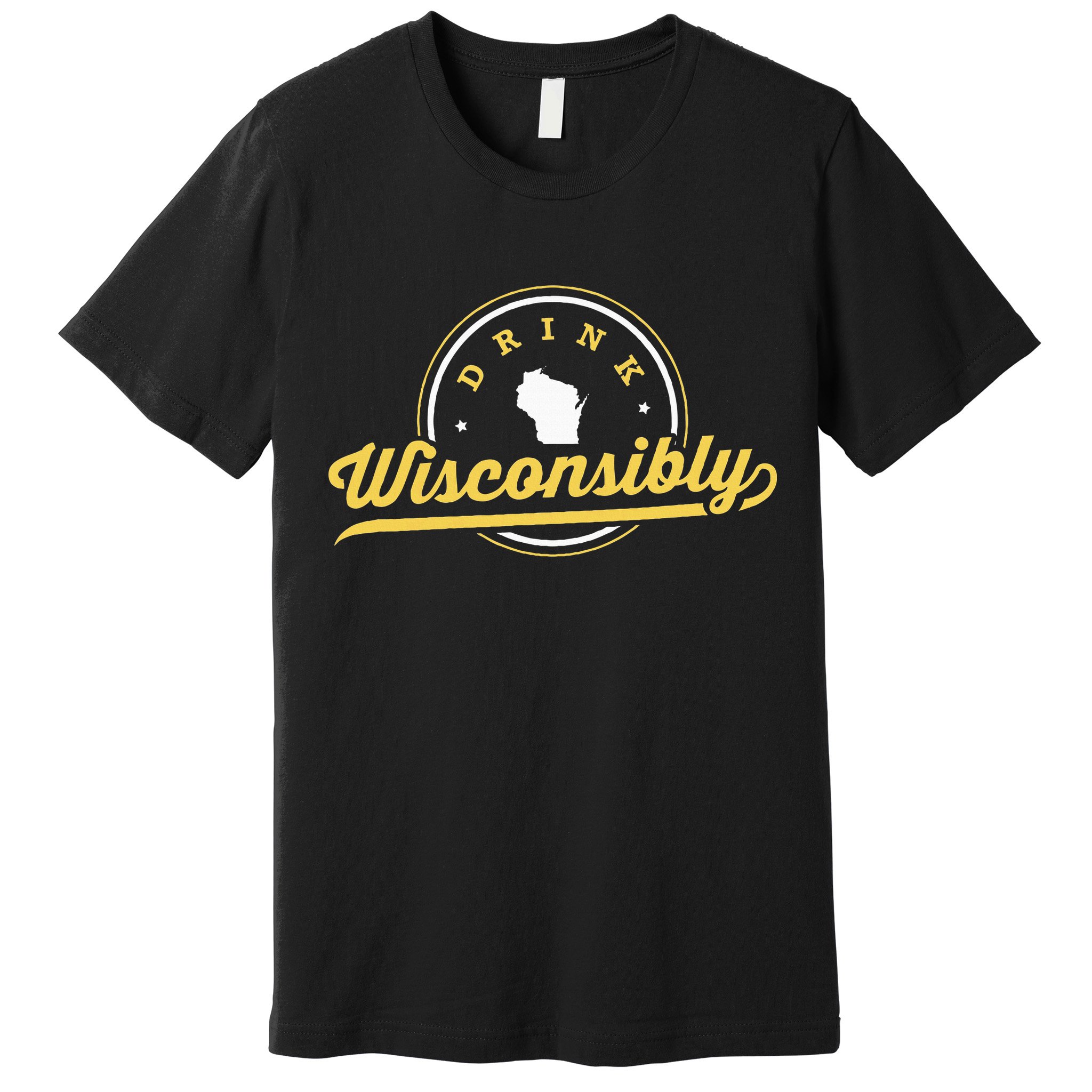Wisconsin Drinking Alcoholic Wisconsinites Funny Beer Lover Premium T-Shirt