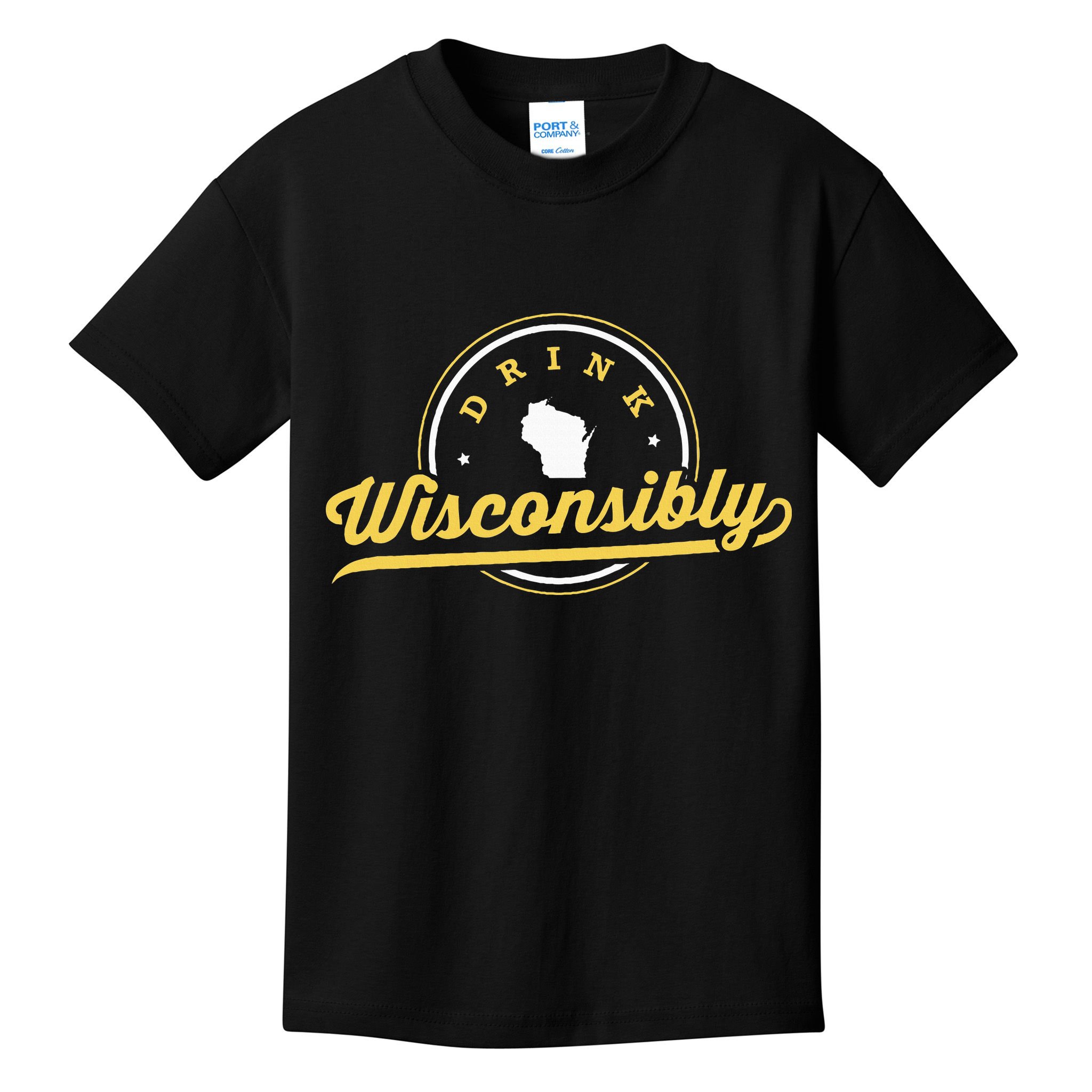Wisconsin Drinking Alcoholic Wisconsinites Funny Beer Lover Kids T-Shirt