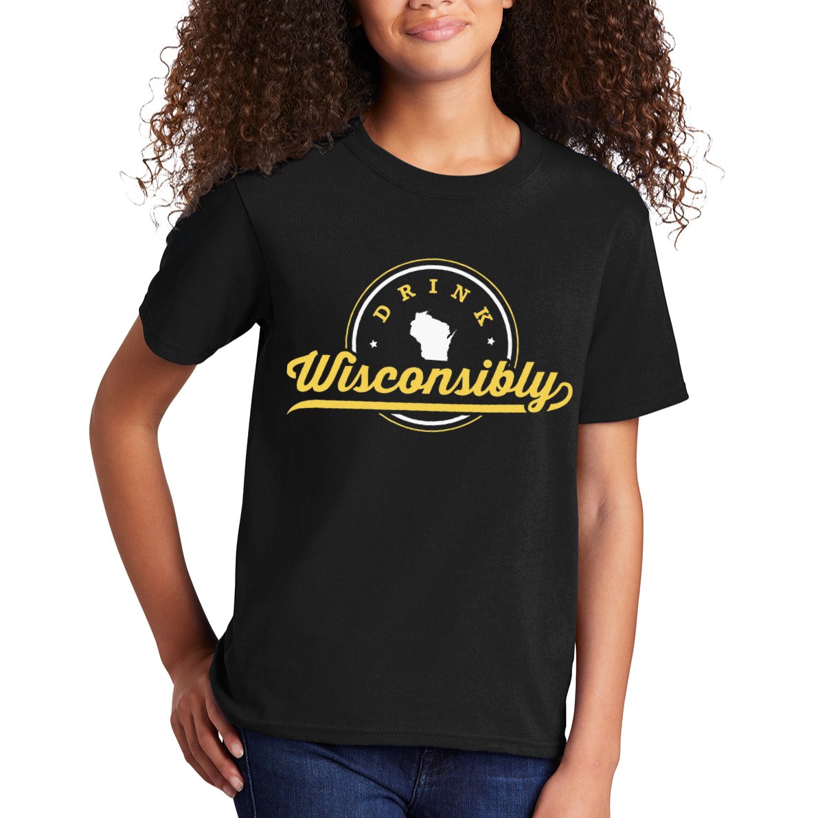 Wisconsin Drinking Alcoholic Wisconsinites Funny Beer Lover Kids T-Shirt