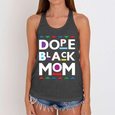 Womens Dope Black Mom History Dope Black Mother Women's Knotted Racerback Tank