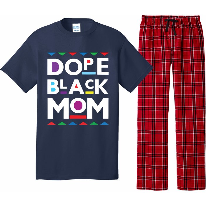 Womens Dope Black Mom History Dope Black Mother Pajama Set