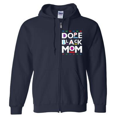 Womens Dope Black Mom History Dope Black Mother Full Zip Hoodie