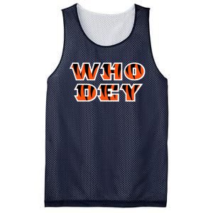 Who Dey Bengals Sports Mesh Reversible Basketball Jersey Tank