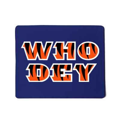 Who Dey Bengals Sports Mousepad