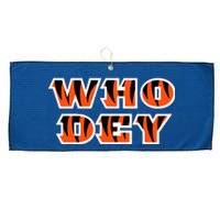 Who Dey Bengals Sports Large Microfiber Waffle Golf Towel