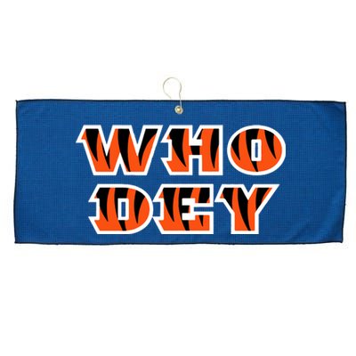 Who Dey Bengals Sports Large Microfiber Waffle Golf Towel