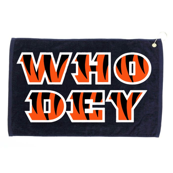 Who Dey Bengals Sports Grommeted Golf Towel