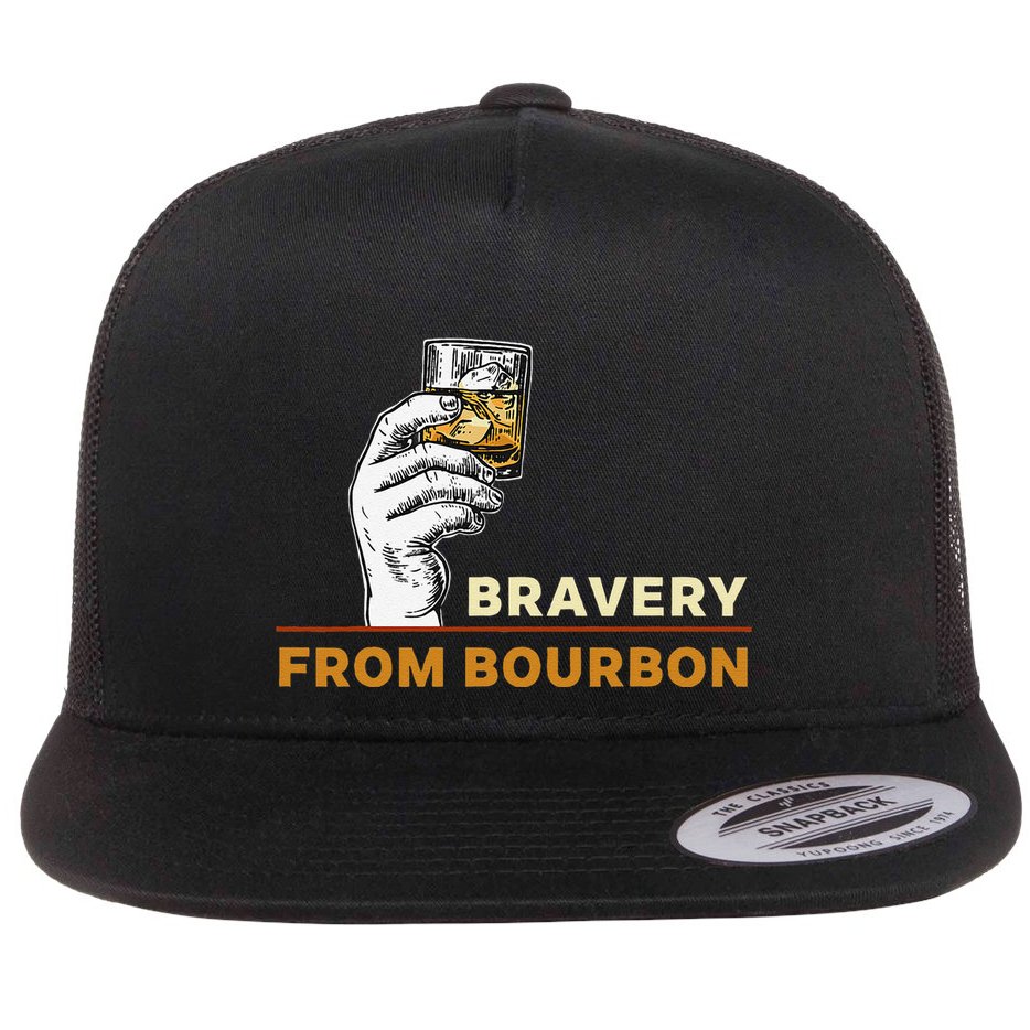 Whisky Drinkers Bravery Bourbon Drinkers Lovers Boho Flat Bill Trucker Hat
