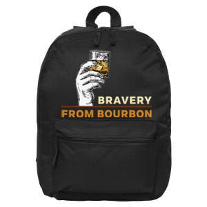 Whisky Drinkers Bravery Bourbon Drinkers Lovers Boho 16 in Basic Backpack