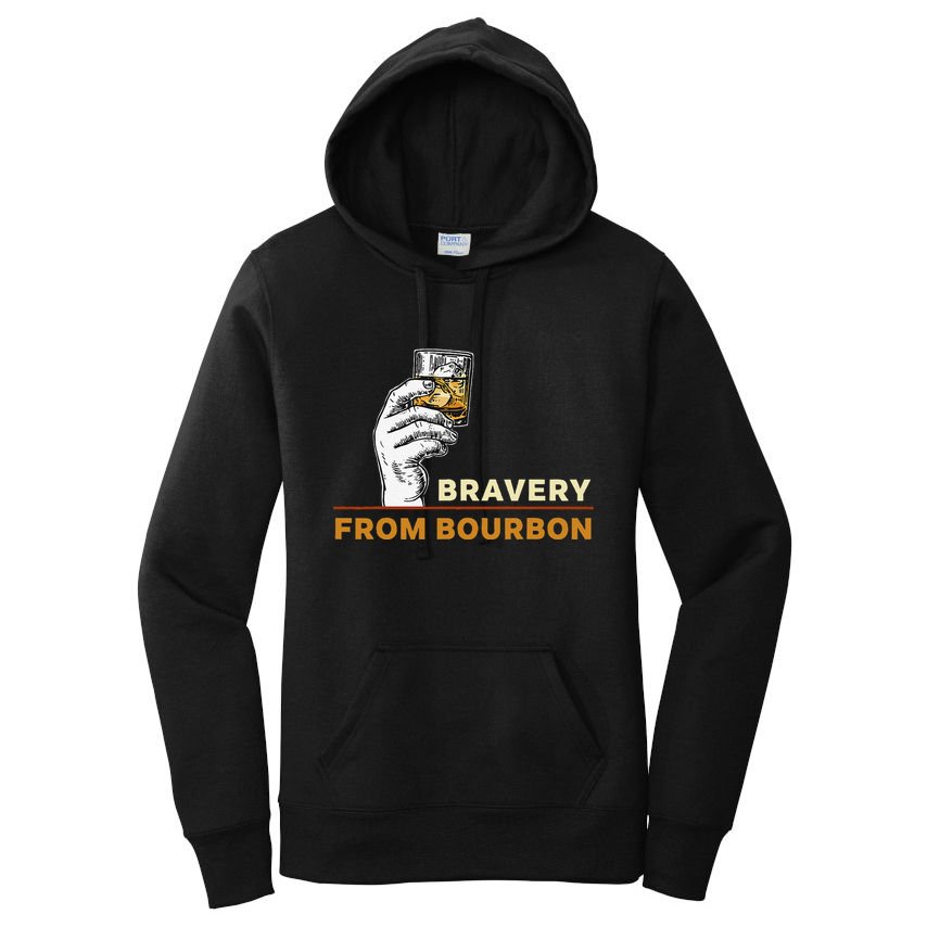 Whisky Drinkers Bravery Bourbon Drinkers Lovers Boho Women's Pullover Hoodie