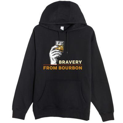 Whisky Drinkers Bravery Bourbon Drinkers Lovers Boho Premium Pullover Hoodie
