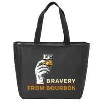 Whisky Drinkers Bravery Bourbon Drinkers Lovers Boho Zip Tote Bag