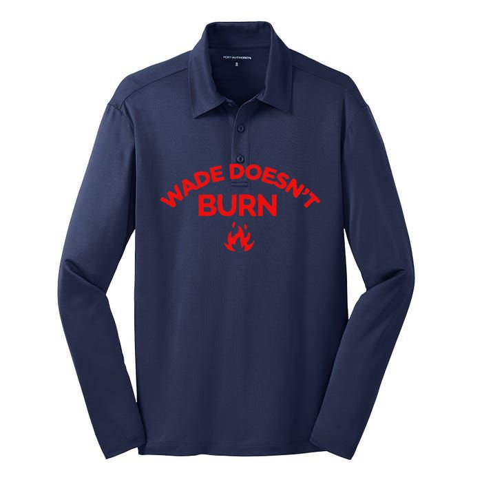 Wade DoesnT Burn Silk Touch Performance Long Sleeve Polo