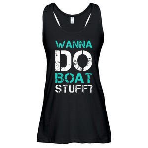 Wanna Do Boat Stuff Tanks Funny Cruise Lake Vacation TankTop Ladies Essential Flowy Tank