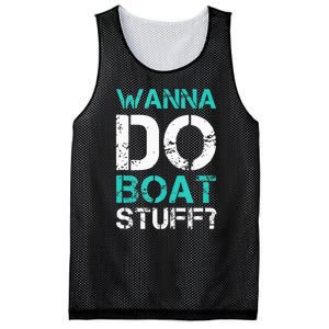 Wanna Do Boat Stuff Tanks Funny Cruise Lake Vacation TankTop Mesh Reversible Basketball Jersey Tank