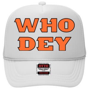 Who Dey Bengals Sports High Crown Mesh Back Trucker Hat