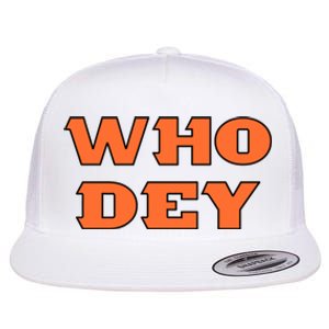 Who Dey Bengals Sports Flat Bill Trucker Hat