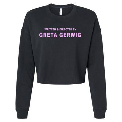 Written Directed By Greta Gerwig Cropped Pullover Crew