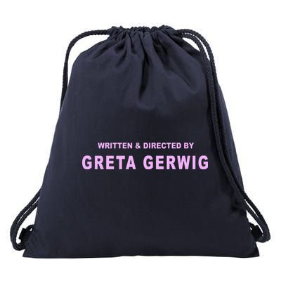 Written Directed By Greta Gerwig Drawstring Bag