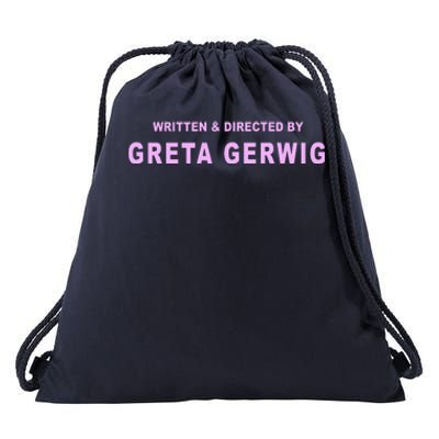 Written Directed By Greta Gerwig Drawstring Bag