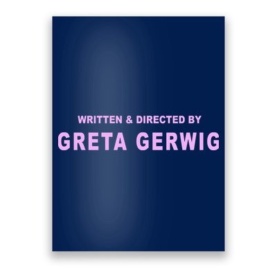 Written Directed By Greta Gerwig Poster