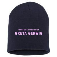 Written Directed By Greta Gerwig Short Acrylic Beanie