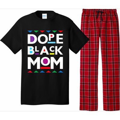 Womens Dope Black Mom History Dope Black Mother Pajama Set