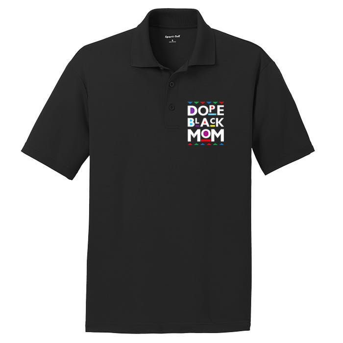 Womens Dope Black Mom History Dope Black Mother PosiCharge RacerMesh Polo