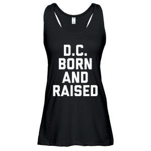 Washington D.C. Born And Raised Ladies Essential Flowy Tank