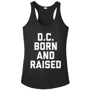 Washington D.C. Born And Raised Ladies PosiCharge Competitor Racerback Tank