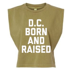 Washington D.C. Born And Raised Garment-Dyed Women's Muscle Tee