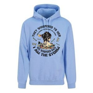 Womens Dragonfly Black Women She Whispered Back I Am The Storm Unisex Surf Hoodie