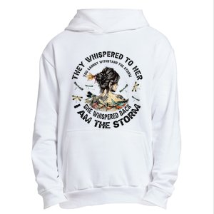 Womens Dragonfly Black Women She Whispered Back I Am The Storm Urban Pullover Hoodie