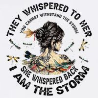 Womens Dragonfly Black Women She Whispered Back I Am The Storm Womens Tank Top