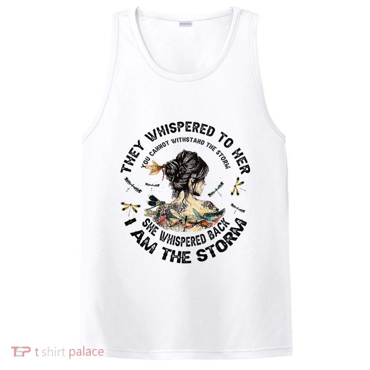Womens Dragonfly Black Women She Whispered Back I Am The Storm PosiCharge Competitor Tank