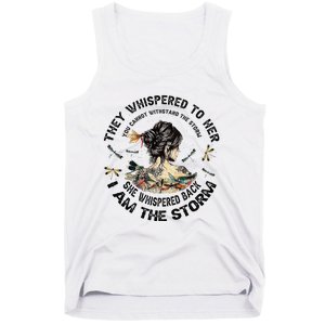 Womens Dragonfly Black Women She Whispered Back I Am The Storm Tank Top