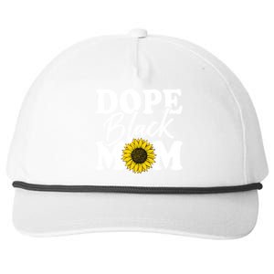 Wo Dope Black Mom Afro American Messy Bun Mathers Day Gift Snapback Five-Panel Rope Hat