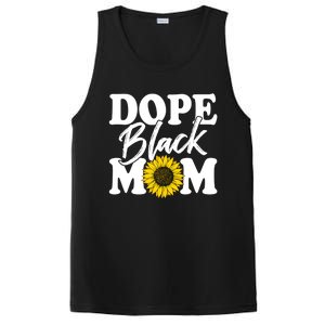 Wo Dope Black Mom Afro American Messy Bun Mathers Day Gift PosiCharge Competitor Tank