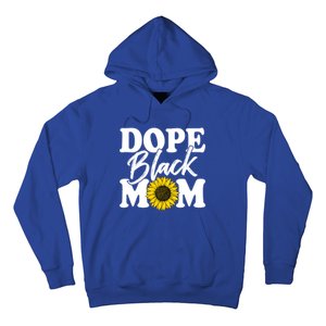 Wo Dope Black Mom Afro American Messy Bun Mathers Day Gift Hoodie