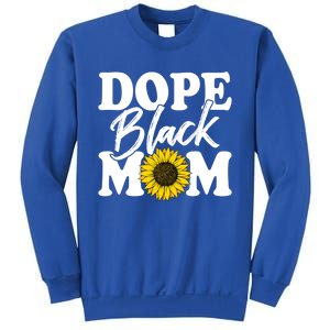 Wo Dope Black Mom Afro American Messy Bun Mathers Day Gift Sweatshirt