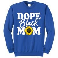 Wo Dope Black Mom Afro American Messy Bun Mathers Day Gift Sweatshirt