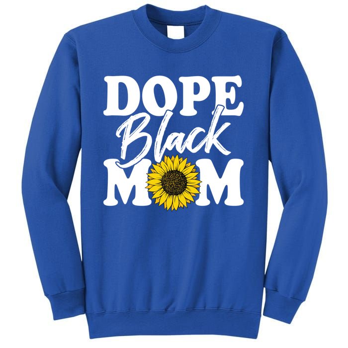 Wo Dope Black Mom Afro American Messy Bun Mathers Day Gift Sweatshirt