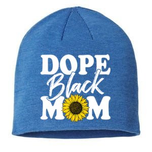 Wo Dope Black Mom Afro American Messy Bun Mathers Day Gift Sustainable Beanie