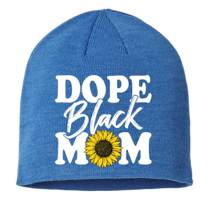 Wo Dope Black Mom Afro American Messy Bun Mathers Day Gift Sustainable Beanie