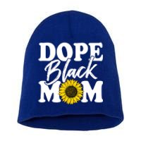 Wo Dope Black Mom Afro American Messy Bun Mathers Day Gift Short Acrylic Beanie