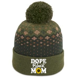 Wo Dope Black Mom Afro American Messy Bun Mathers Day Gift The Baniff Cuffed Pom Beanie