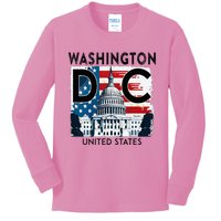 Washington Dc Capitol Hill Usa Souvenirs Kids Long Sleeve Shirt