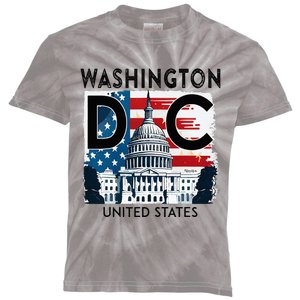 Washington Dc Capitol Hill Usa Souvenirs Kids Tie-Dye T-Shirt