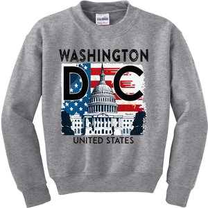 Washington Dc Capitol Hill Usa Souvenirs Kids Sweatshirt